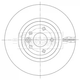 BORG & BECK bbd6104s -  Тормозной диск